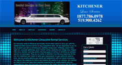 Desktop Screenshot of kitchenerlimousines.com